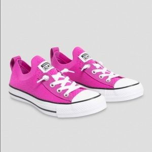 CONVERSE Chuck Taylor All Star Shoreline Knit Slip Low Top Hyper Magenta